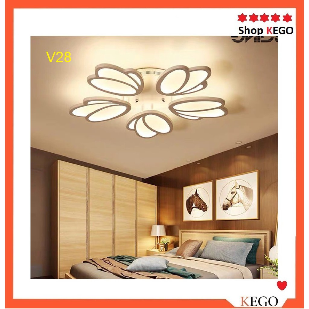 Đèn LED trang trí ốp trần hiện đại V28 - 5 cánh