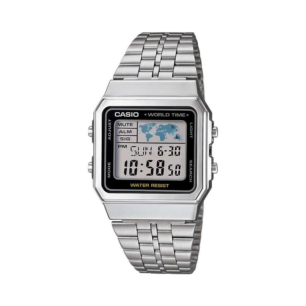 ĐỒNG HỒ CHÍNH HÃNG CASIO dành cho Nam A500WA-1DF Dây kim loại - Kháng nước