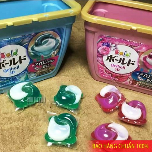 Hộp viên giặt Gel Ball 3D 18 viên nội địa Nhật Bản