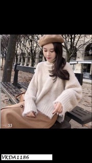 Áo len lông thỏ ấm