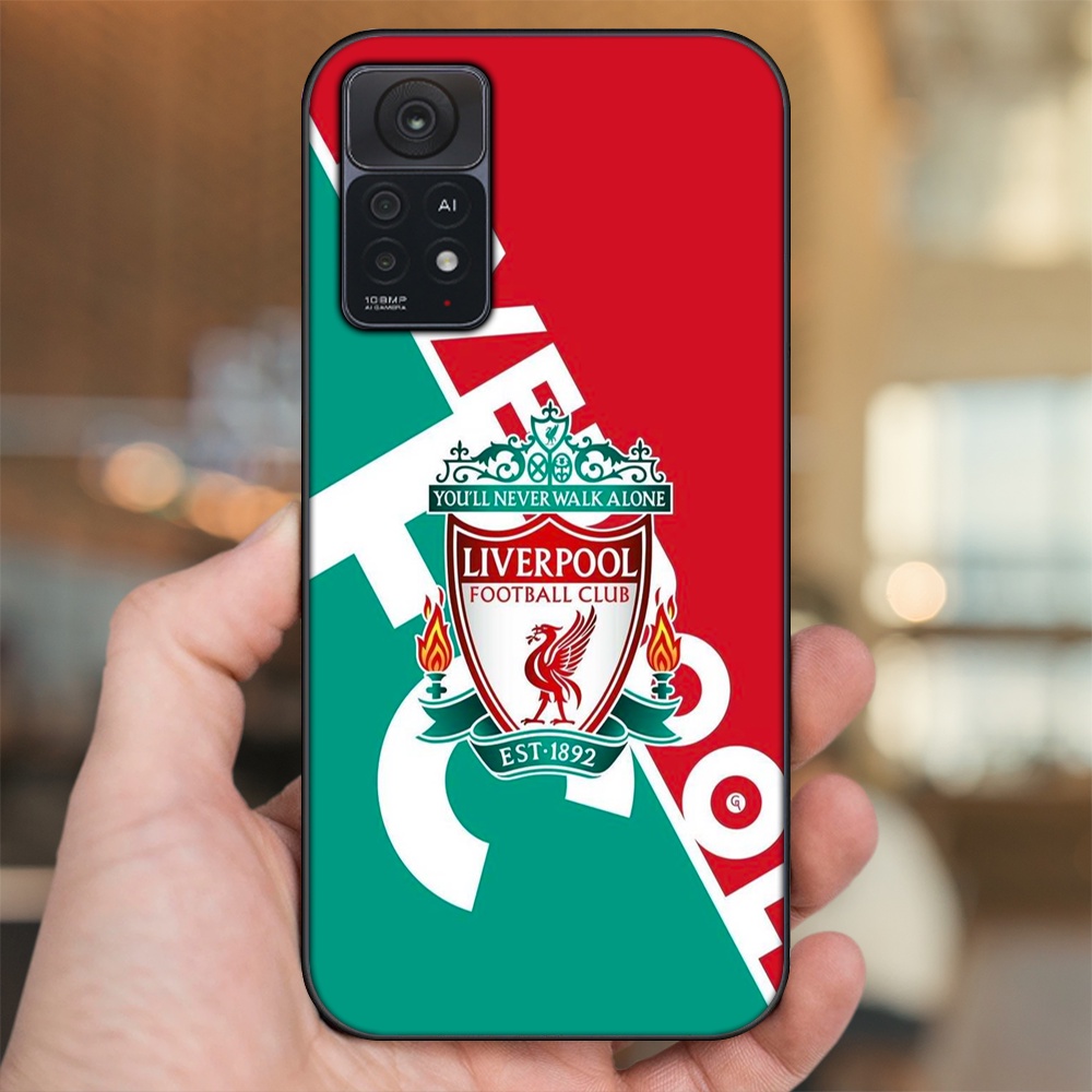 Ốp lưng Xiaomi Redmi Note 11 Pro 5G viền đen in hình Liverpool FC