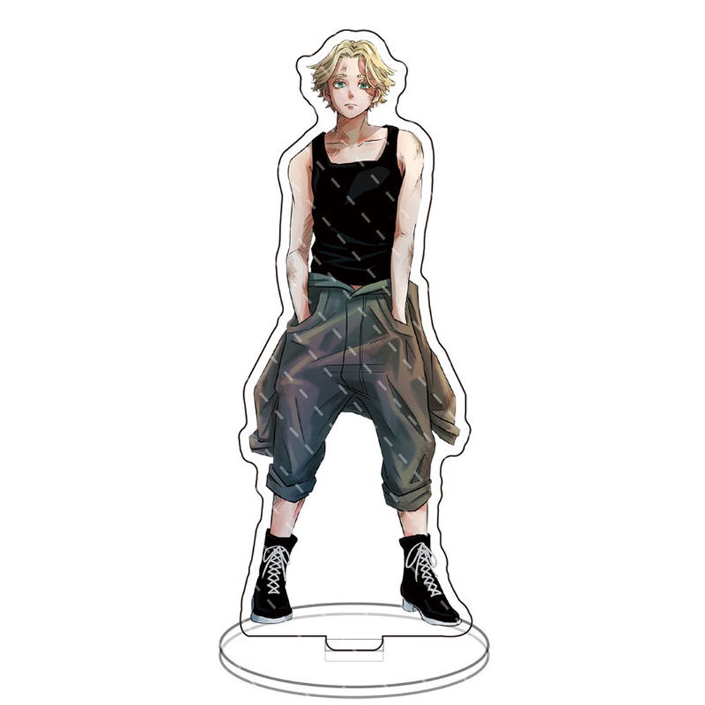 Mô Hình Standee Anime Tokyo Revengers nhân vật Mikey Draken Chất liệu Acrylic trang trí góc học tập bàn làm việc Cao15cm