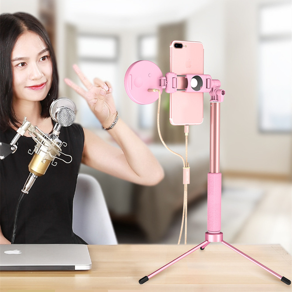 Vòng Đèn Led Trợ Sáng Quay Video Có Chân Đế Cho Điện Thoại Iphone Vivo