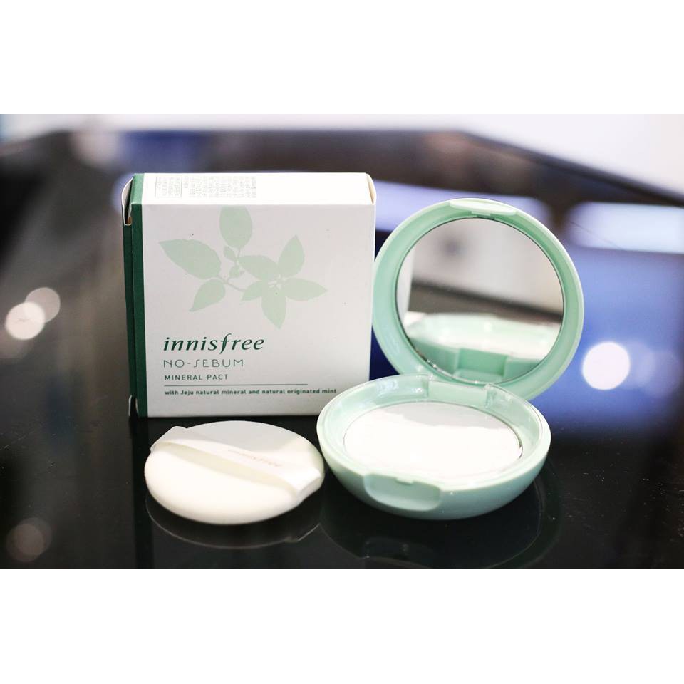 Phấn nén kiềm dầu No Sebum Mineral Pact Innisfree MẪU MỚI 2019