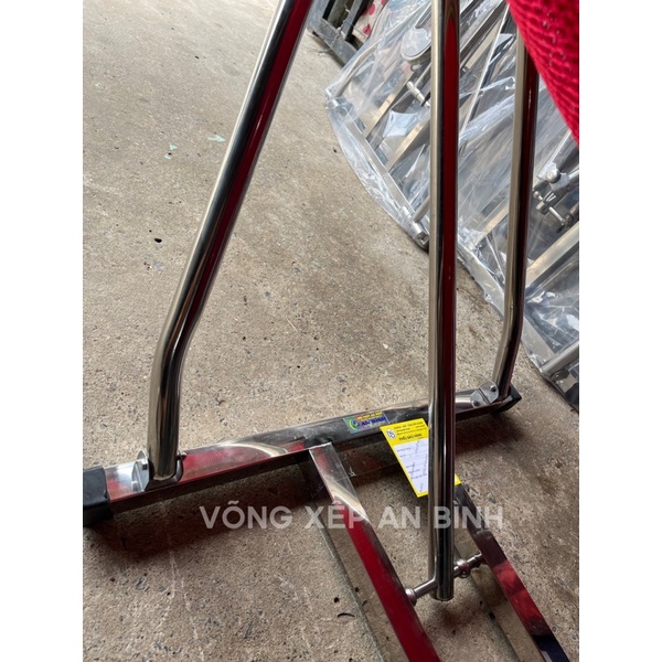 Bộ võng xếp inox chân vuông An Bình