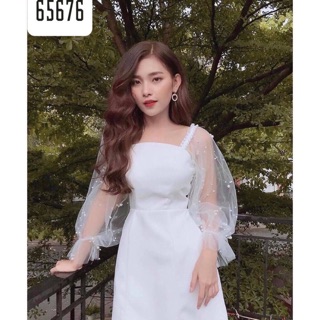 Đầm tay lưới (đầm dự tiệc)❤️