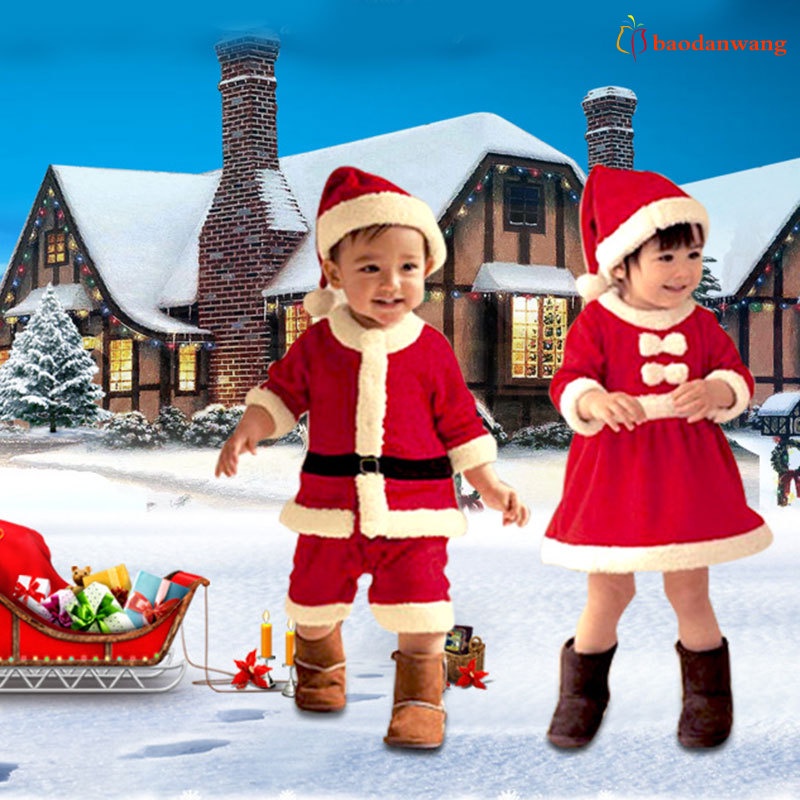 Bộ Đồ Hóa Trang Ông Già Noel Dành Cho Bé Trai Bé Gái