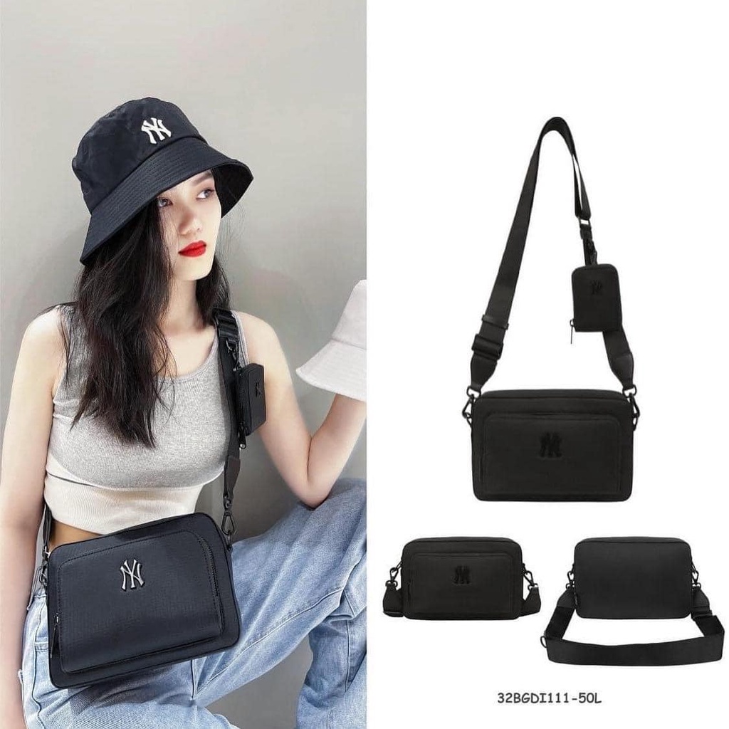 ✅ [ FELIX CHUẨN 1:1 + VIDEO] Túi Đeo Chéo MLB Industrial Crossbody Black 32BGDI111-50L | BÁN CHẠY NHẤT | CÓ SẴN 2 SIZE