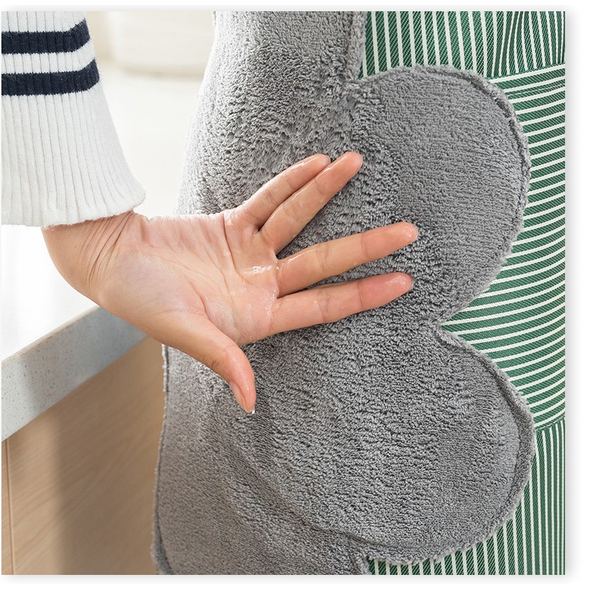 Tạp Dề 3 Trong 1 Chống Bám Dầu Mỡ, Có Chỗ Lau Tay, Đựng Đồ Cao Cấp