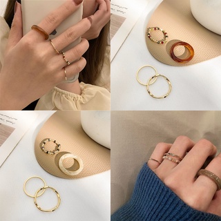 Set Nhẫn Đeo Khớp Ngón Tay Đính Đá Pha Lê Thời Trang Cho Nữ