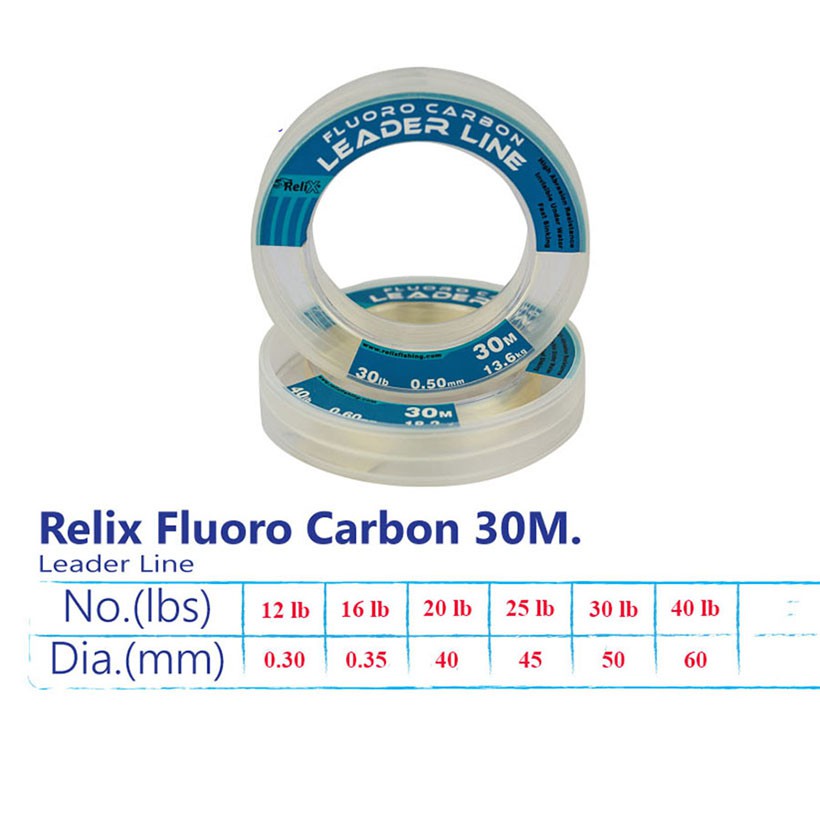 Dây Câu Cá Relix Leader Fluoro Carbon 30M thumbnail