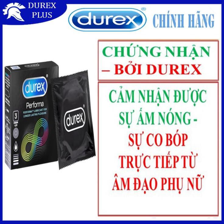 [TRỊ XUẤT TINH SỚM - 100%] Bao cao su DUREX PERFORMA kéo dài thời gian quan hệ (4 hộp)