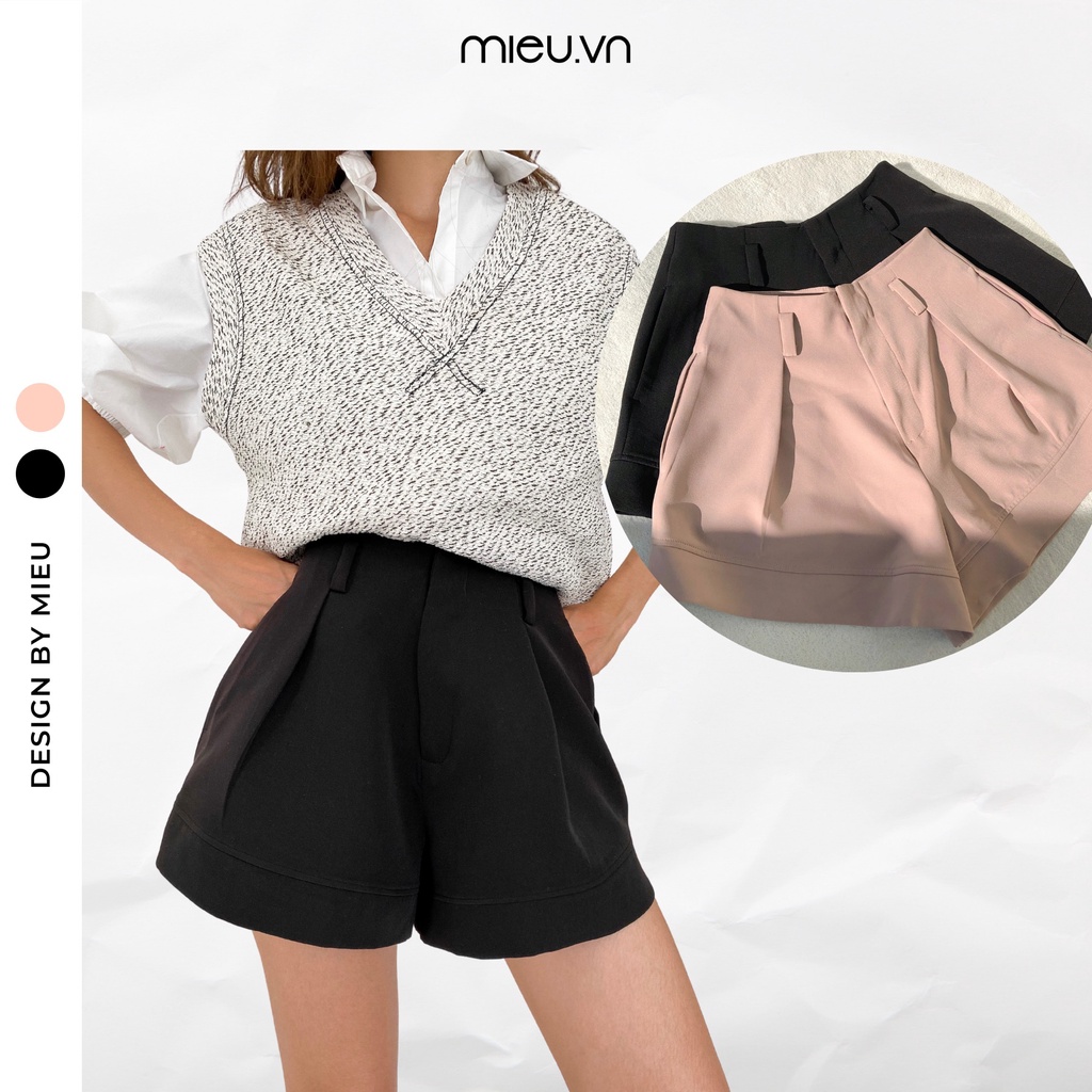 Quần short xếp ly form xòe - HN30