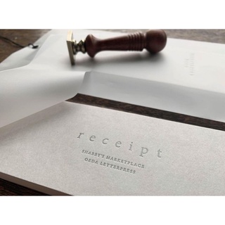 Meo.hime 𓃠 Hãng Oeda Letterpress - Lẻ 1 tờ note biên lai Money Receipt