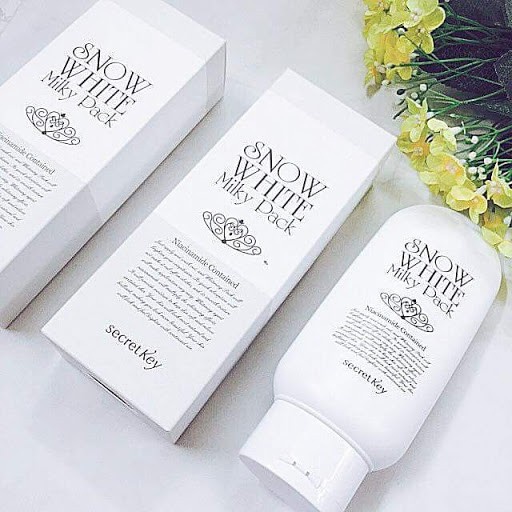 Kem Dưỡng Trắng Da toàn thân Snow white milky pack secret key chính hãng Hàn Quốc 200ml NPP Shoptido