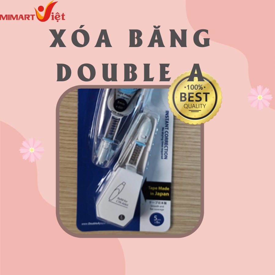 Bút Xóa Băng Double A + Ruột CTR A065BP