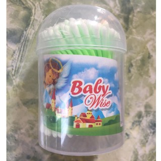Hộp Tăm bông baby wise hộp tròn cho bé