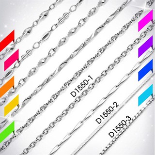 Dây chuyền bạc trơn Le'mare Jewelry D1550