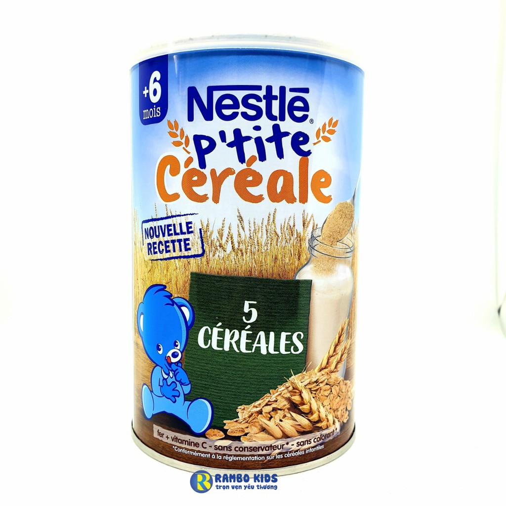 Bột lắc sữa Nestle vị ngũ cốc, vani  6M+