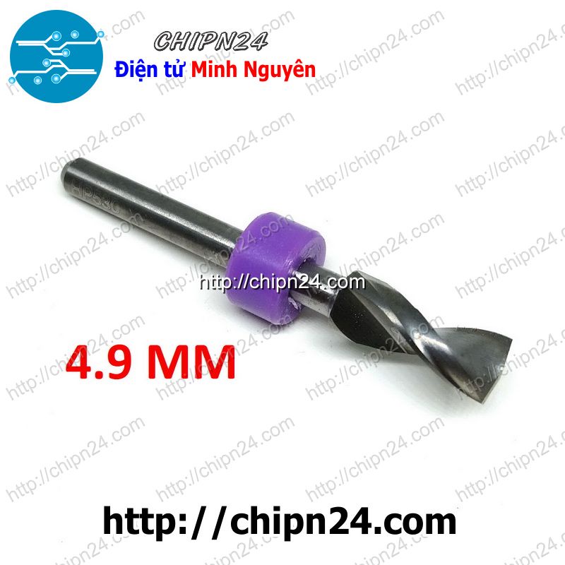 [1 CÂY] Mũi khoan mạch in CNC 4.9mm (Mạch điện tử, PCB)