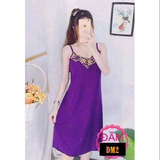 Đầm mặc nhà nữ thun lạnh mềm mát