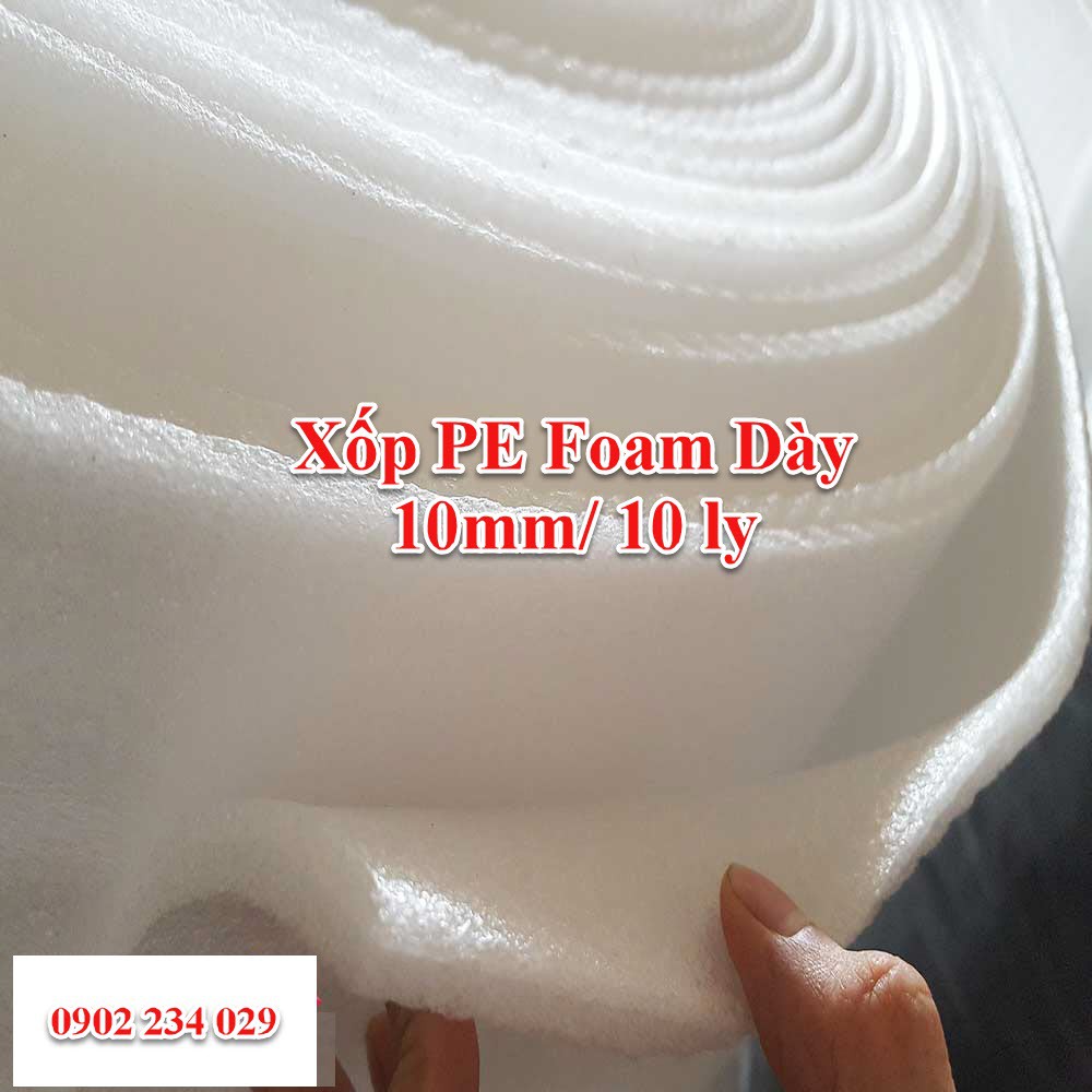 Cuộn Mút Pe Foam Dày 10mm Dài 20m