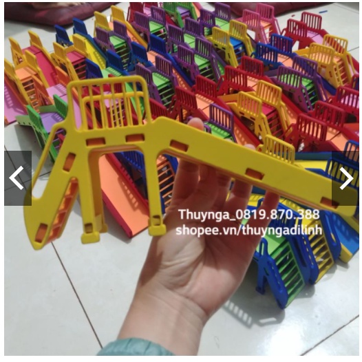 Đồ chơi cầu trượt chủ điểm tmn bitis 5 ly dùng trong lớp học mầm non( chi tiết rời tự lắp ráp)