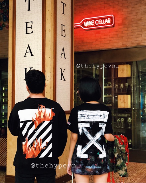 OFF-WHITE TEE - Áo Off-White tee Galaxy Brushed (đen) [Mirror quality 1:1]