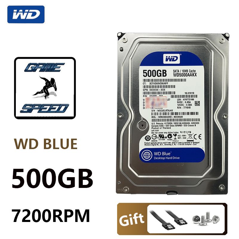 Ổ cứng 500GB WD Blue tặng cáp SATA