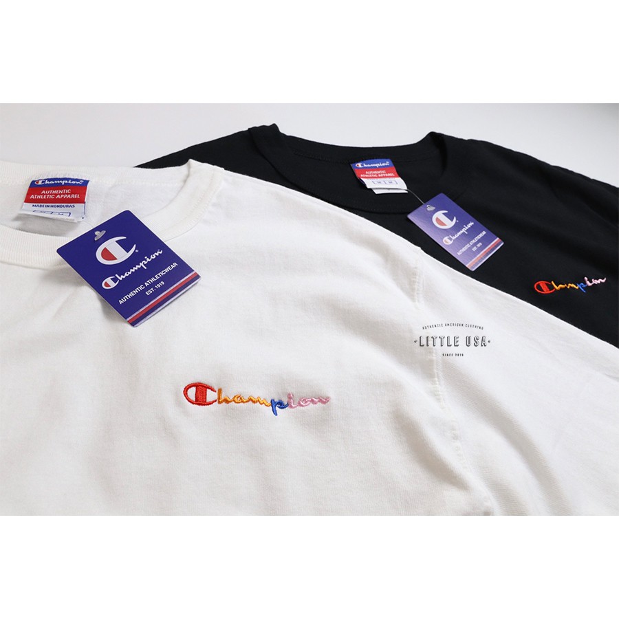 Áo CHAMPION® HERITAGE EMBROIDERED MULTI COLOR LOGO T-SHIRT