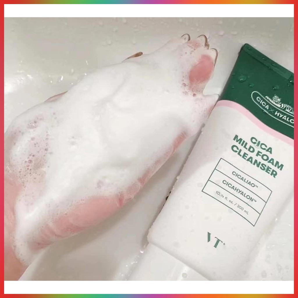 Sữa rửa mặt dành cho da nhạy cảm VT Cica Mild Foam Cleanser 300ml | BigBuy360 - bigbuy360.vn