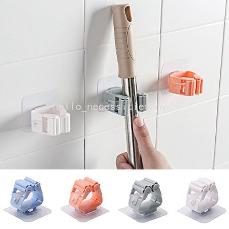 Giá đỡ chổi/ cây lau nhà gắn tường chống thấm nước tiện dụng