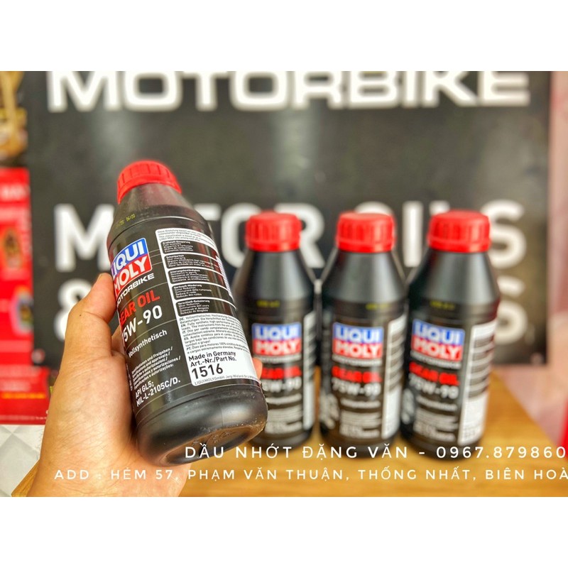 Nguyên chai Dầu Nhớt Láp Liqui Moly Gear Oil 75W90 API GL5 tổng hợp chính hãng