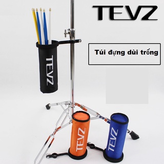 Túi đựng dùi trống tevz kèm kẹp kim loại cho giá đỡ
