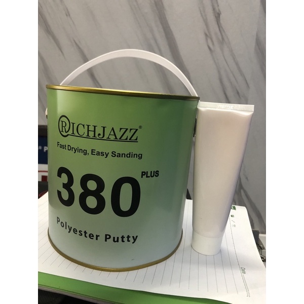 Bả Matit 2 thành phần Richjazz 380 4kg Bột bả phổ thông nền sơn ô tô Aykoo 380, bả kim loại SONQUANGPHU422