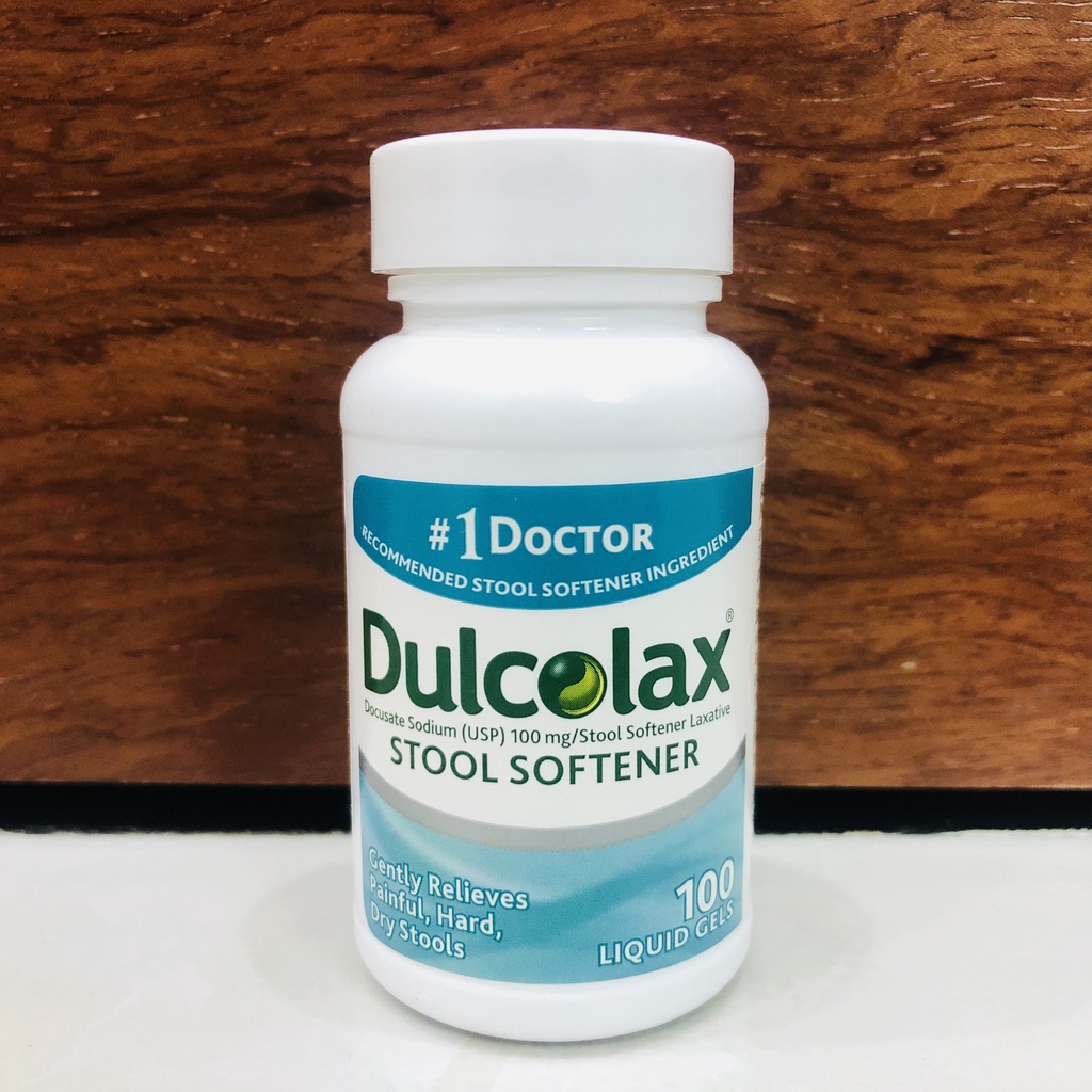 [DATE 2/2024] DulcoLax Stool Softener Liquid Gels 100 VIÊN