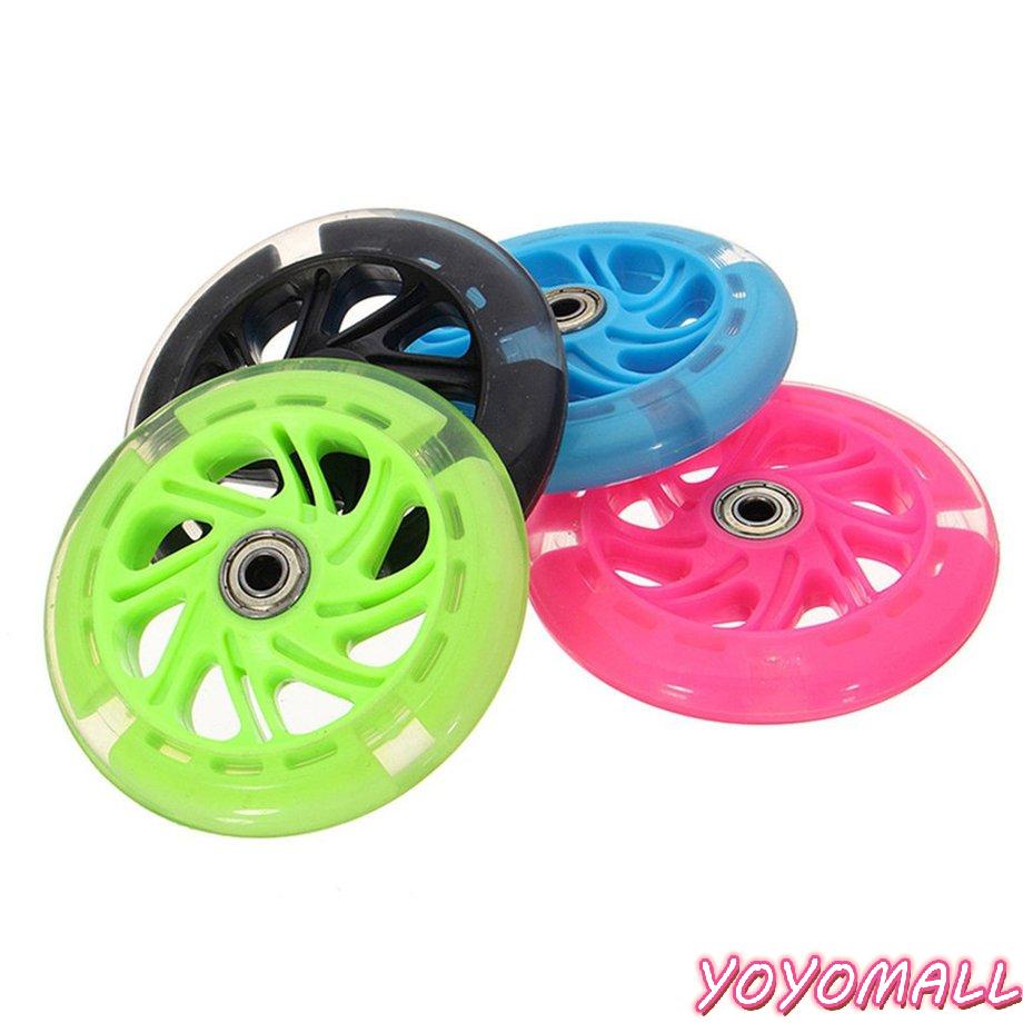 Bánh xe mini 120mm có đèn led nhấp nháy sau lưng cho xe scooter