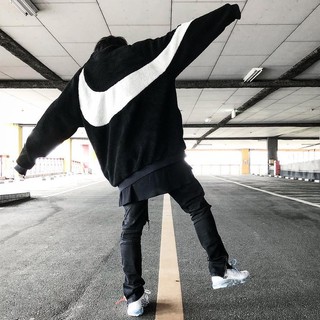 ⚡️ - Áo jacket hai mặt nke swoosh, áo khoác lông PLV1