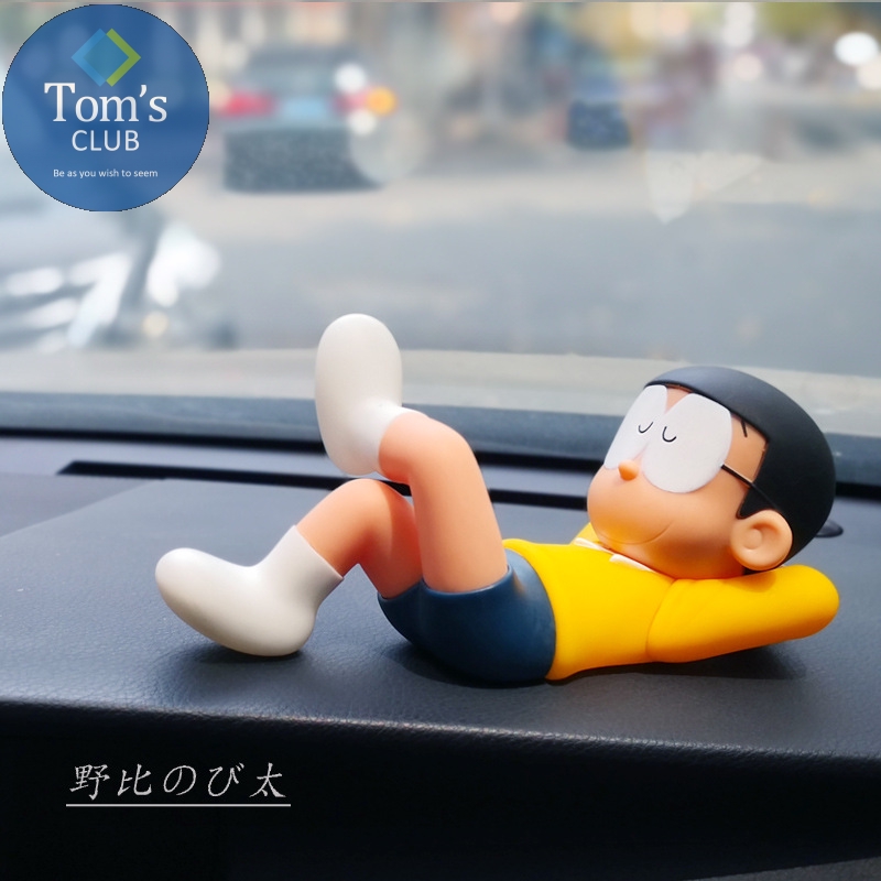 Tượng nhân vật Nobita hoạt hình Doremon chất liệu nhựa PVC xinh xắn