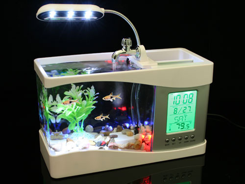 Bể cá mini usb để bàn AQUARIUM, hòa cùng thiên nhiên - Bảo hành uy tín - Giao hàng nhanh