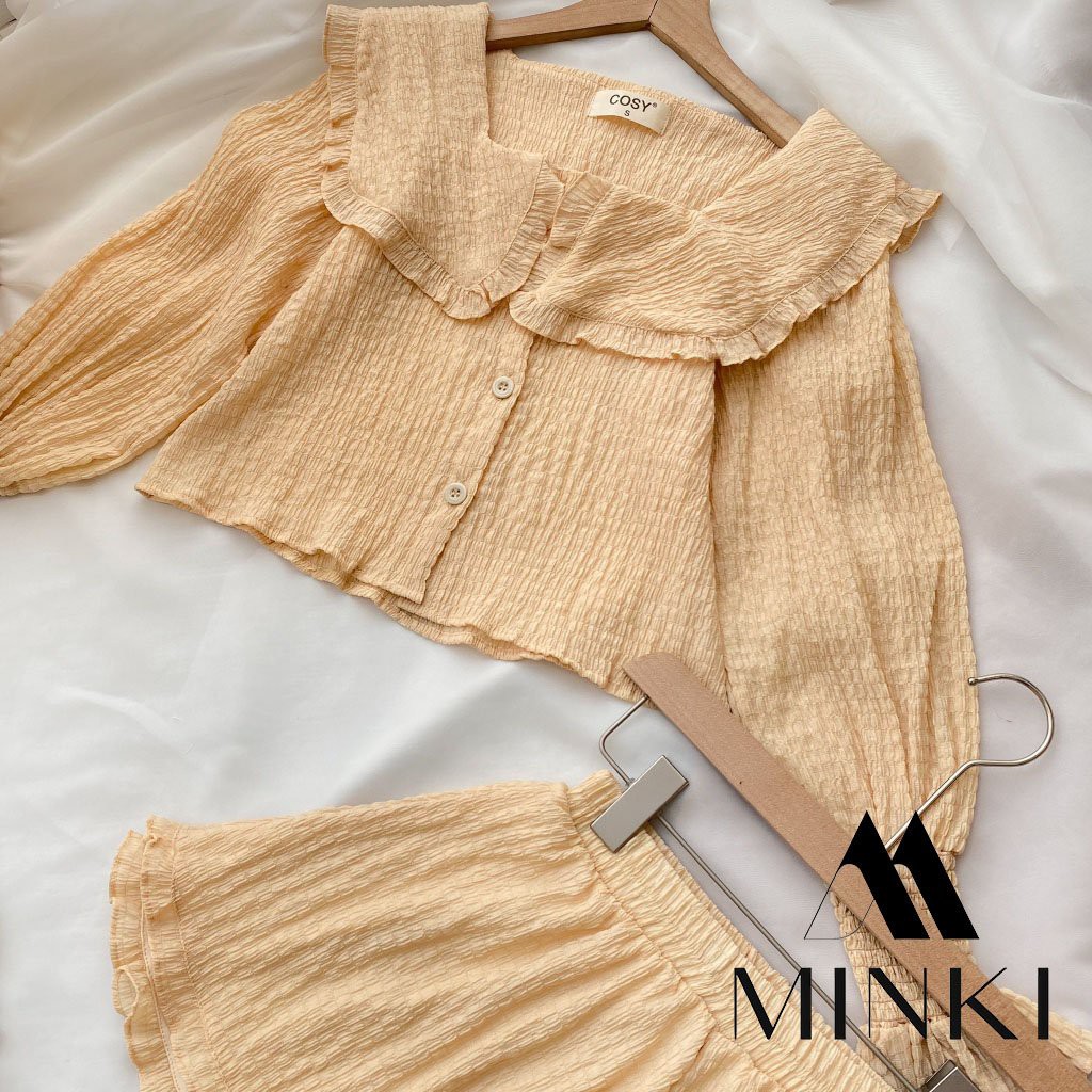 SET BỘ ÁO VÀ QUẦN SOOC VẢI NHÚN MỀM - CHẤT LIỆU NHẬP KHẨU - MÀU TÍM/TRẮNG/XANH | BigBuy360 - bigbuy360.vn