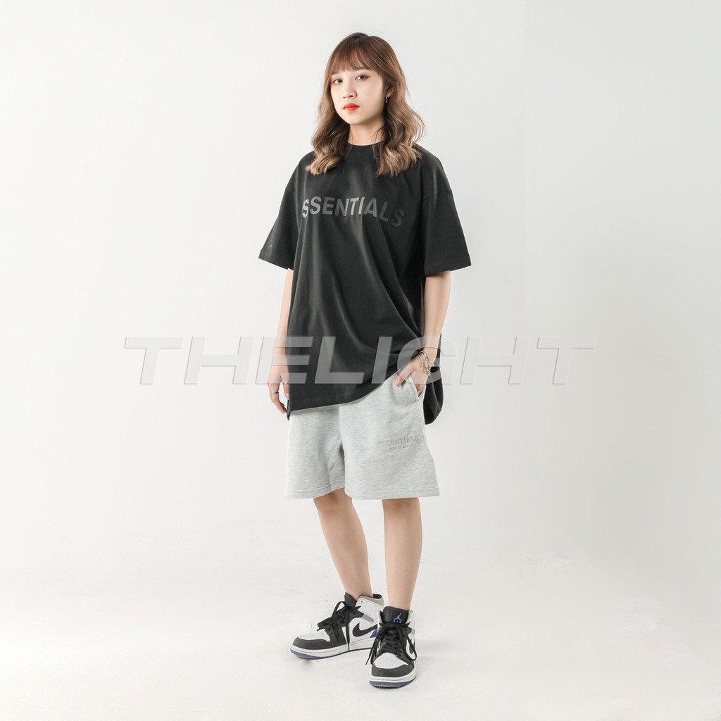 Áo thun tay lỡ FEAR OF GOD FOG ESSENTIALS SS20 phông Unisex nam nữ Cotton oversize form rộng | BigBuy360 - bigbuy360.vn