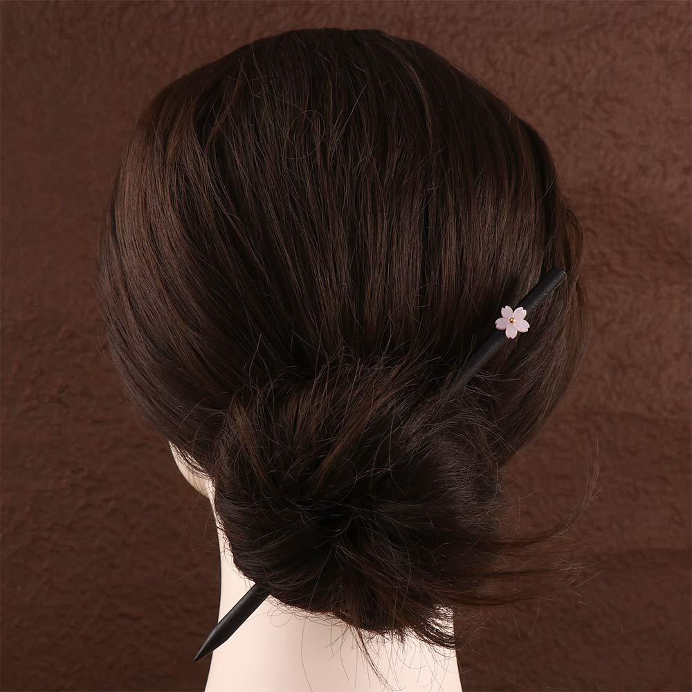 LILYES Trâm Cài Tóc Bằng Gỗ Phong Cách Trung Hoa Cổ Điển Cho Nữ