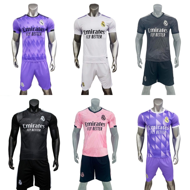 Quần áo bóng đá REAL MADRID tổng hợp thun mềm mịn co dãn tốt