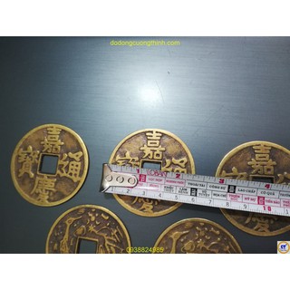 Đồng Gia Khánh Thông Bảo Đk6cm