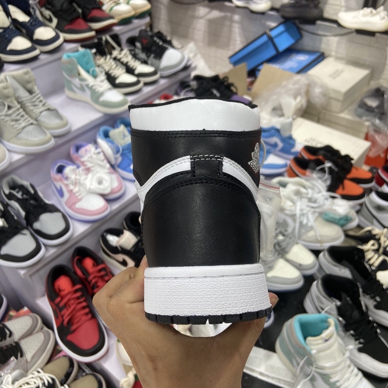 (Tặng ful bok + vớ + quà) Giày thể thao sneakers nam nữ cổ cao đen trắng GI 813