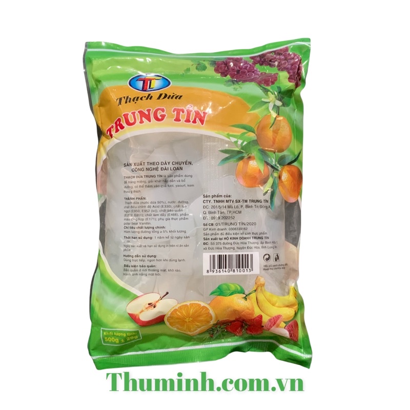 Thạch Dừa Trung Tín Gói 500g