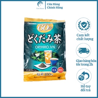 Trà diếp cá Orihiro 60 gói của Nhật Bản, Trà thanh lọc cơ thể hiệu quả