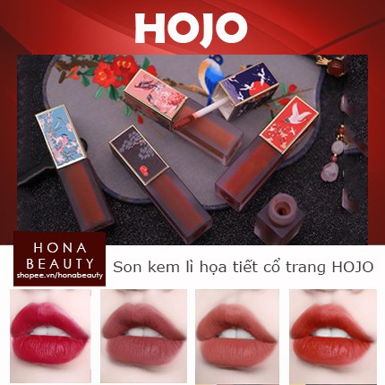 Son kem lì Hojo Matte Lipstick cao cấp phong cách cổ trang hàng nội địa Trung
