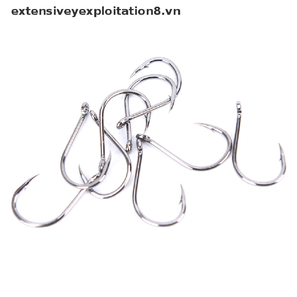 Set 100 lưỡi câu cá bằng thép không rỉ cao cấp